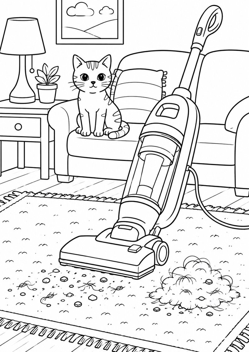 Aspiradora Para Colorear dibujo para colorear