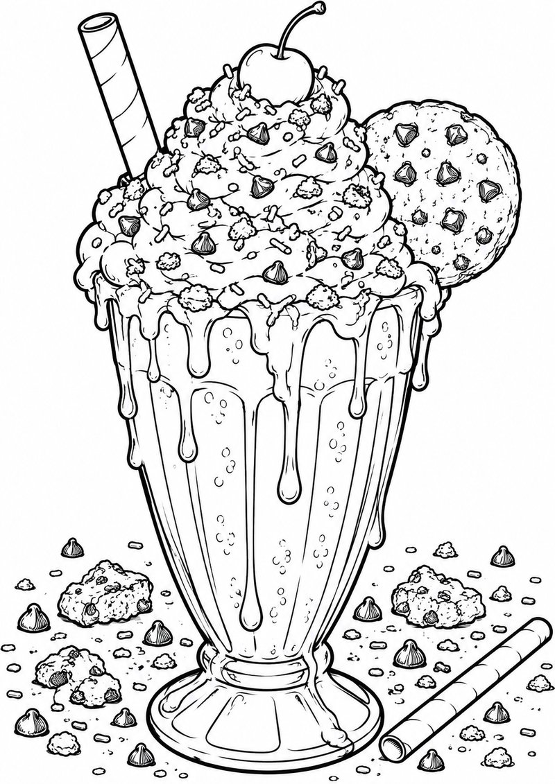 Batido Para Colorear dibujo para colorear