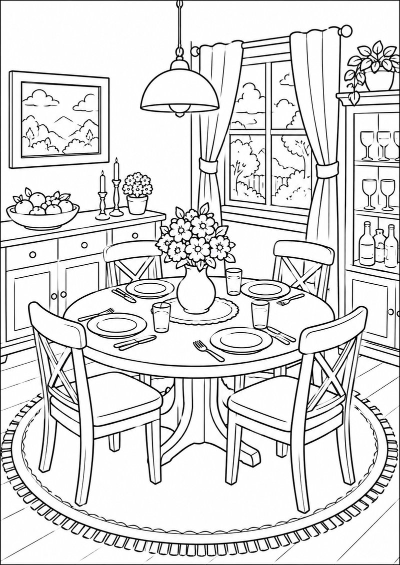 Comedor Para Colorear dibujo para colorear