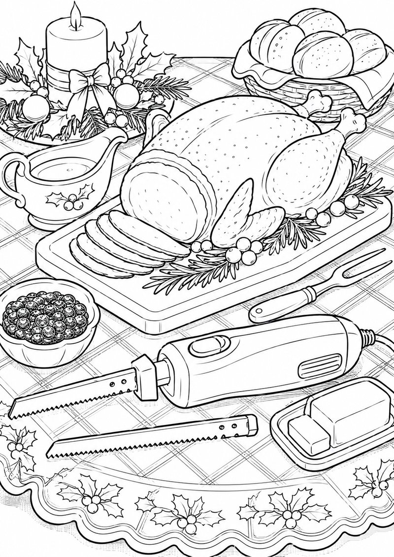 Cuchillo Eléctrico Para Colorear dibujo para colorear