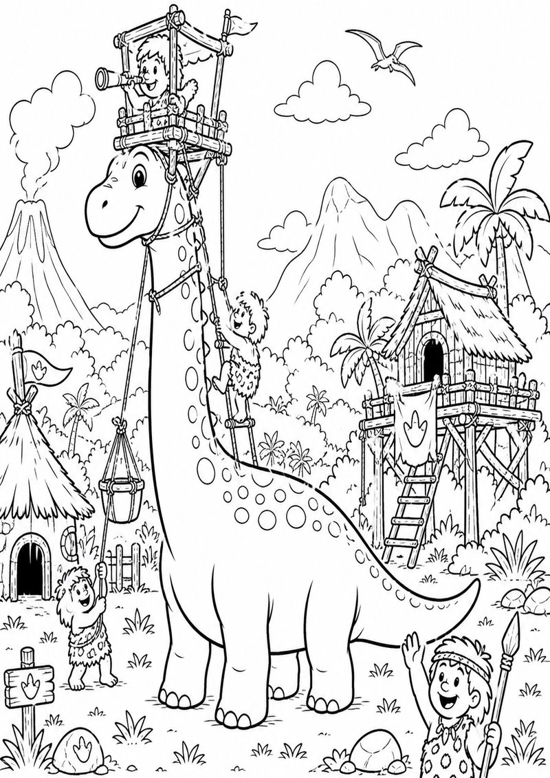 Dilofosaurio 1 Para Colorear dibujo para colorear