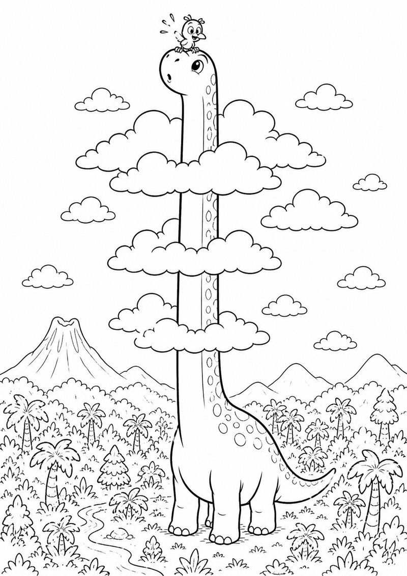 Dilofosaurio 2 Para Colorear dibujo para colorear