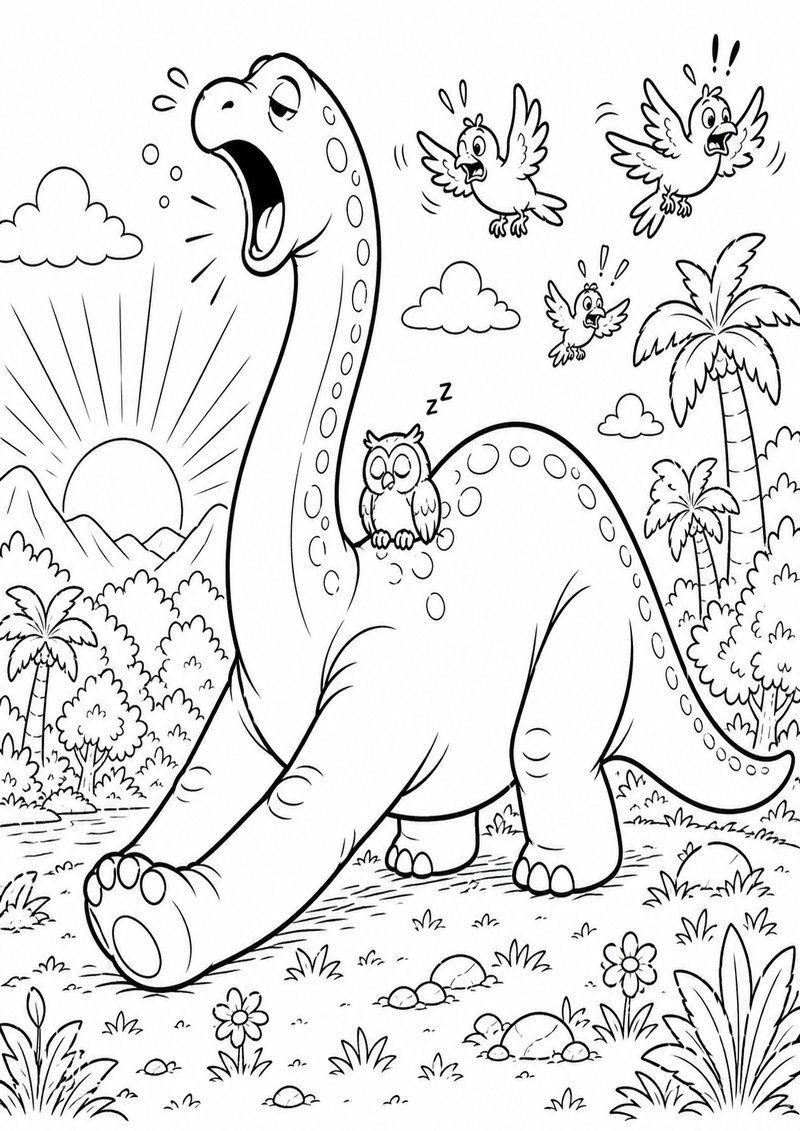Dilofosaurio 3 Para Colorear dibujo para colorear