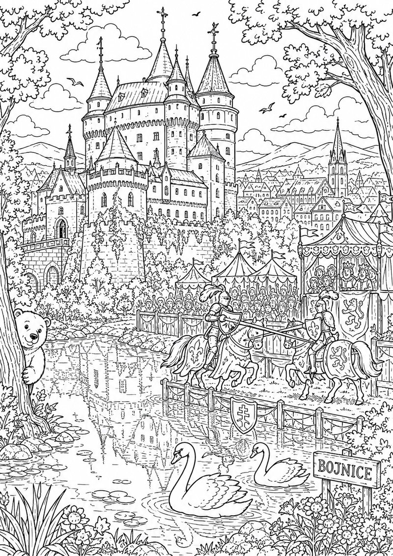 Eslovaquia Para Colorear dibujo para colorear