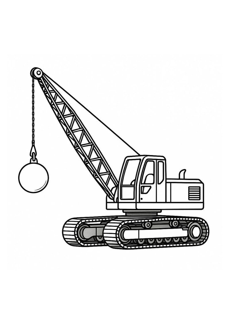 Excavadoras Para Colorear 3 dibujo para colorear