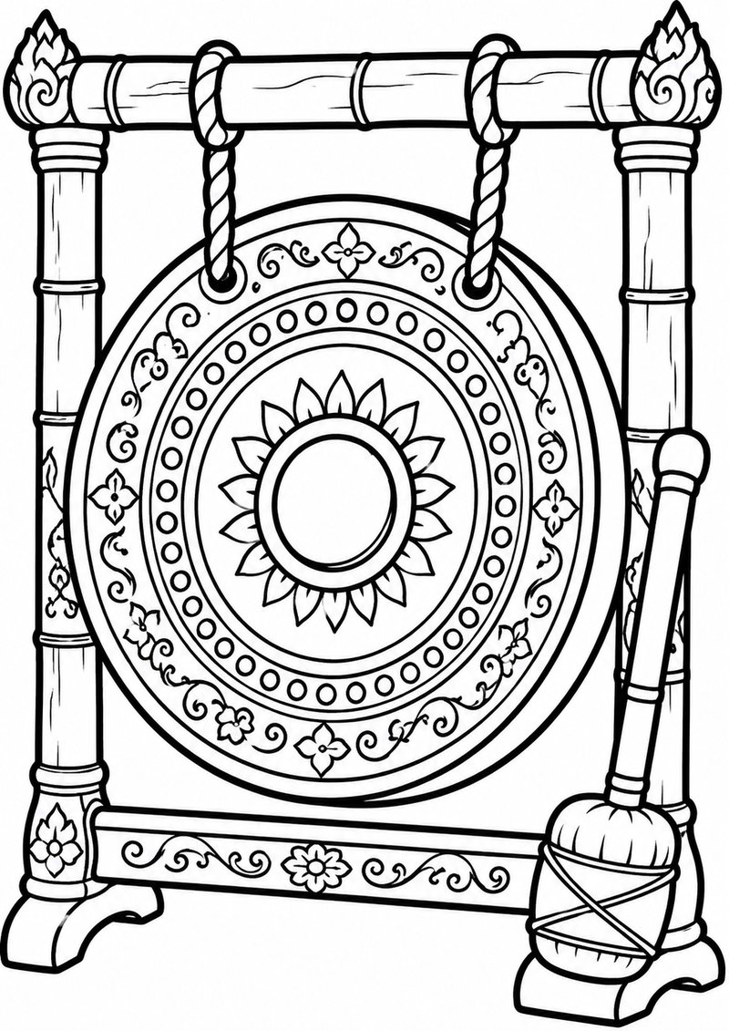 Gong 2 Para Colorear dibujo para colorear