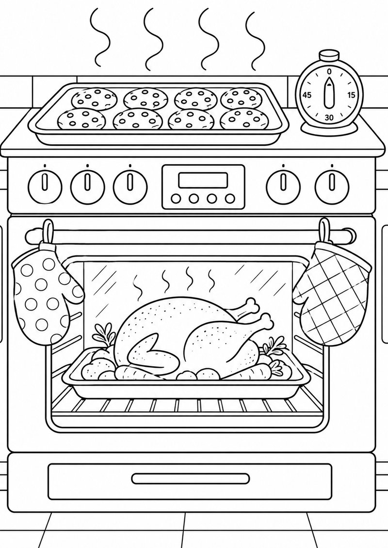 Horno Para Colorear dibujo para colorear