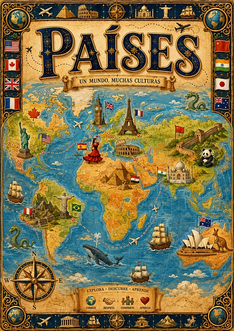 Países para Colorear dibujos para colorear