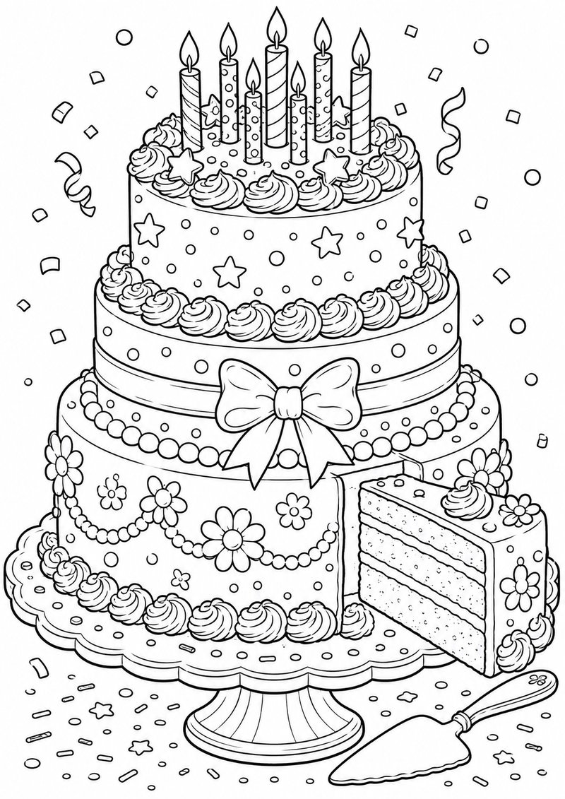Pastel Para Colorear dibujo para colorear