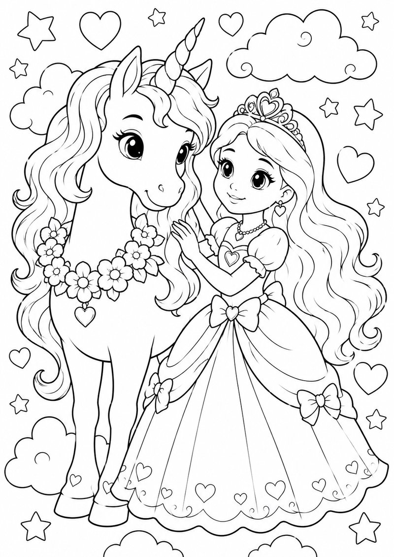 Princesas Para Colorear 5 dibujo para colorear