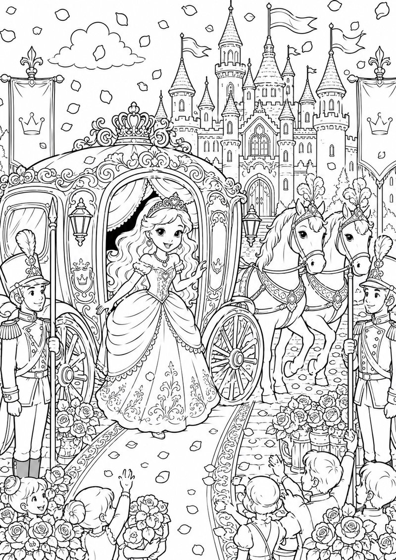 Princesas Para Colorear 9 dibujo para colorear