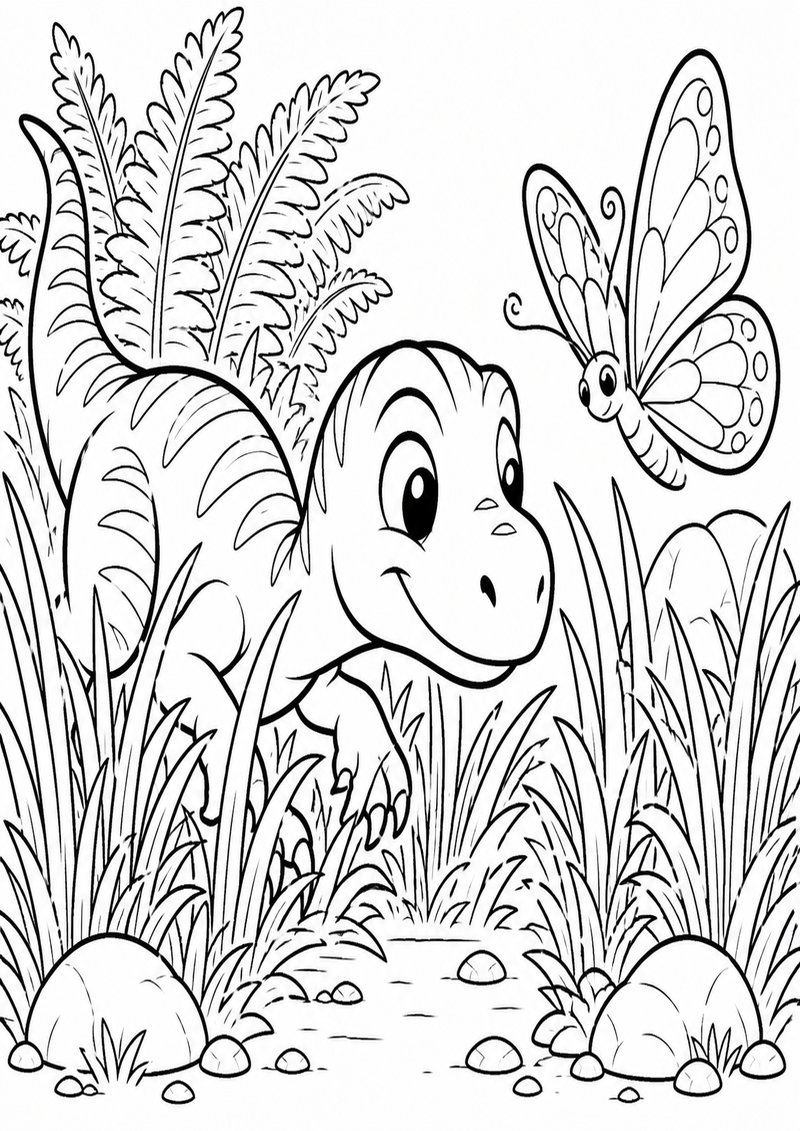 Velociraptor 3 Para Colorear dibujo para colorear